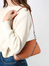 Baguette Tas Suave Leder Lancaster Beige suave even 14-vue-porte