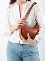 Cross Body Tas S Sosoomao Leder Etrier Bruin sosoomao ECSO057S-vue-porte