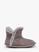 Pantoffels Uit Leder Isotoner Grijs women 97391