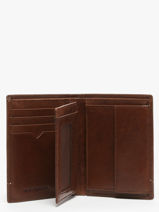 Chequehouder Met Portemonnee Rough Gear Leder Maverick Bruin rough gear MAVRG032-vue-porte