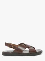 Sandalen Uit Leder Les tropeziennes Bruin men JASPER