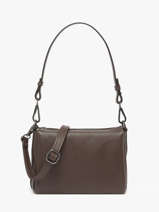 Cross Body Tas Caviar Leder Milano Bruin caviar CA25065