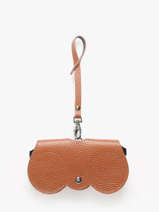 Brilhouder Leder Milano Bruin caviar CA25069