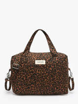 Schoudertas Darcy Gerecycleerd Katoen Rivedroite Bruin wild tribe DARCYWIL