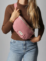 Belt Bag Custine Gerecycleerd Katoen Rivedroite Roze timeless CUSTITIM-vue-porte