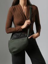 Cross Body Tas Large City Perle Leder Nathan baume Groen n city 1-vue-porte
