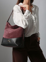 Schoudertas Serena Su�de Leder Nathan baume Violet vogue 6-vue-porte