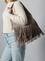 Schoudertas Rodeo Miniprix Bruin rodeo F7516-vue-porte