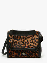 Cross Body Tas Ninon Lopard Leder Lancel Bruin ninon A13751