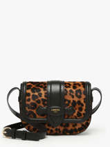 Cross Body Tas Sienna Lopard Leder Lancel Bruin sienna A13753