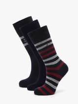 Herensokken 3 Paar Cadeaubox Tommy hilfiger Blauw socks 71235376