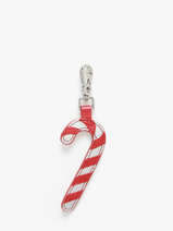 Bag Charm Candy Cane Leder Paul marius Rood breloque BRELOSUC