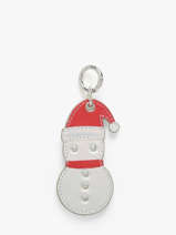 Bag Charm Sneeuwman Leder Paul marius Rood breloque BRELOBON
