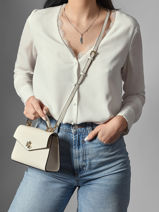 Handtassen Farrah Leder Lauren ralph lauren Wit farrah 31968761-vue-porte