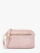 Cross Body Tas Velvet Leder Milano Roze velvet VE25115