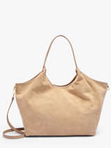 Schoudertas Velvet Caviar Leder Milano Beige velvet caviar VC241110