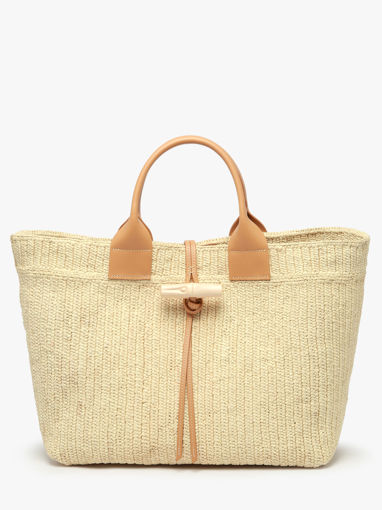 Longchamp Le roseau raphia Handtas Beige