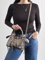 Cross Body Tas Nine Leder Milano Zwart nine NI24092O-vue-porte