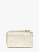 Kaarthouder Caviar Leder Crinkles Goud caviar 14318