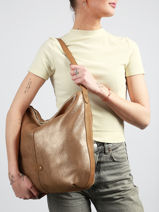 Schoudertas Vintage Leder Mila louise Bruin vintage 23047XC-vue-porte