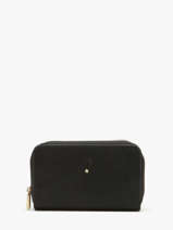 Portefeuille Leder Mila louise Zwart vintage 3875X