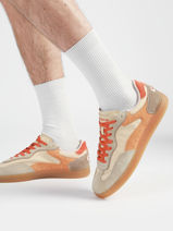 Sneakers Park Uit Leder Hoff Oranje men 12619407-vue-porte