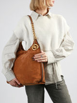 Schoudertas Indie Michael kors Bruin indie S6A15L7S-vue-porte