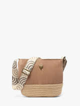 Cross Body Tas Tissee Le voyage en panier Beige tissee PM924