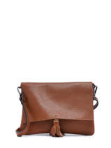 Cross Body Tas Caviar Leder Milano Bruin caviar CA22112