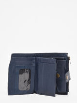 Portemonnee Cow Leder Basilic pepper Blauw cow BCOW94-vue-porte