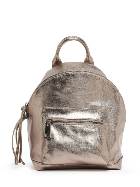 Rugzak Nine Leder Milano Bruin nine NI23066 ander zicht 1