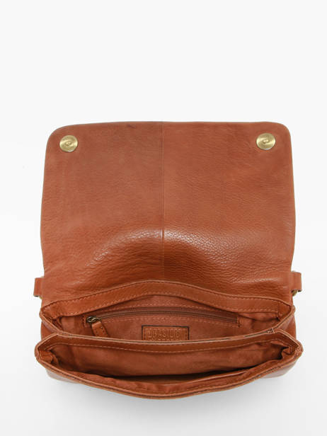 Cross Body Tas Boston Leder Basilic pepper Bruin boston BBOS01 ander zicht 3