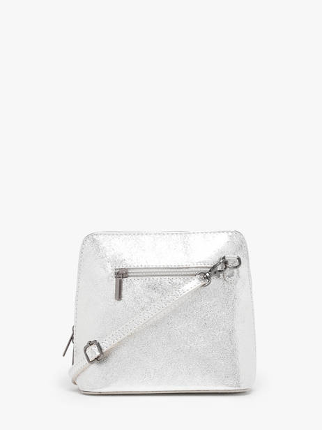 Cross Body Tas Nine Leder Milano Zilver nine NI23117N ander zicht 4