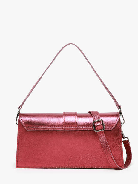 Schoudertas Nine Leder Milano Rood nine NI24066 ander zicht 4