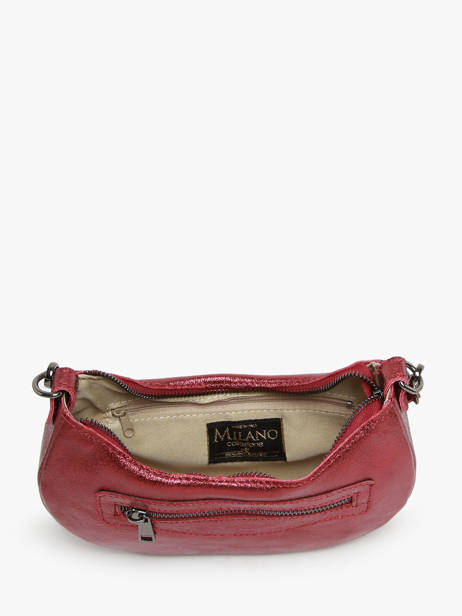 Schoudertas Nine Leder Milano Rood nine NI24061 ander zicht 3