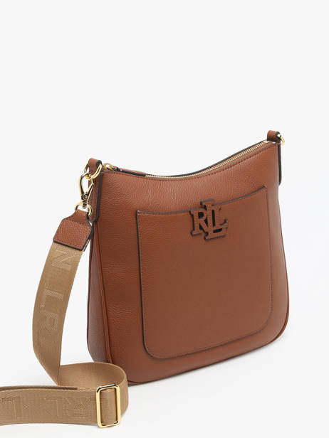 Cross Body Tas Cameryn Leder Lauren ralph lauren Bruin cameryn 31970152 ander zicht 2