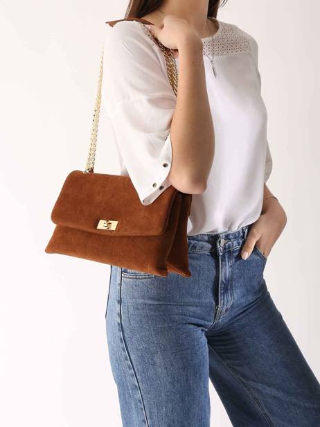 Cross Body Tas Velvet Caviar Leder Milano Bruin velvet caviar VC24115 ander zicht 1