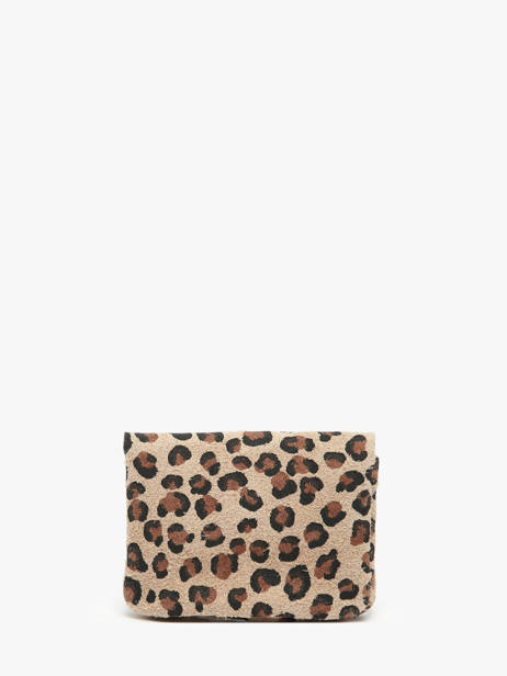Portemonnee Leder Milano Bruin velvet leopardo VL23092 ander zicht 2