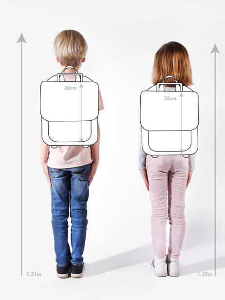 Boekentas Op Wieltjes 2 Compartimenten Tann's Veelkleurig les fantaisies f 42267 ander zicht 6