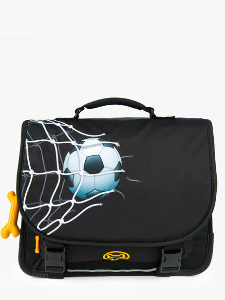 Boekentas Cedar 2 Compartimenten Stones and bones Zwart boys B