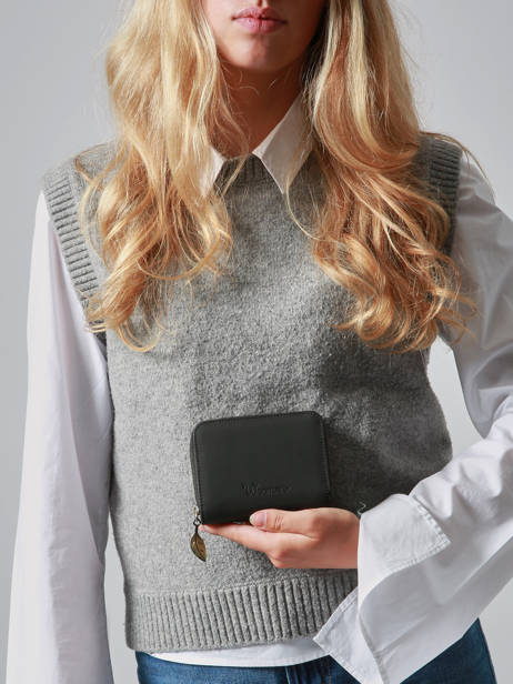 Portemonnee Crocus Woomen Zwart crocus WCRO95 ander zicht 1