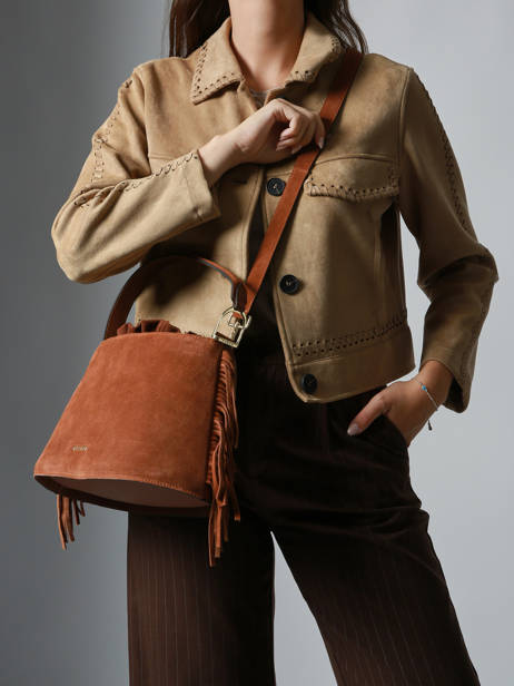 Cross Body Tas Country Leder Etrier Bruin country ECOU161M ander zicht 2