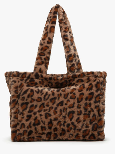 Schoudertas A4 Formaat Fur David jones Bruin fur CM7878 ander zicht 4