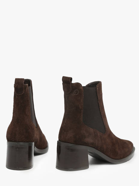 Enkellaarsjes Met Hak Uit Leder Tamaris Bruin women 45 ander zicht 3