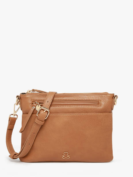 Cross Body Tas Zip Lulu castagnette Bruin zip ZAHARA