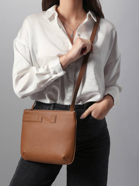 Cross Body Tas Napoli Leder Nathan baume Bruin n city 2 ander zicht 1