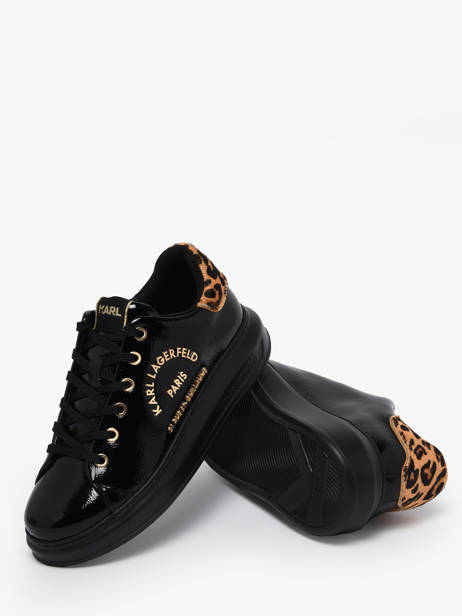 Sneakers Uit Leder Karl lagerfeld Zwart women KL62539J ander zicht 2