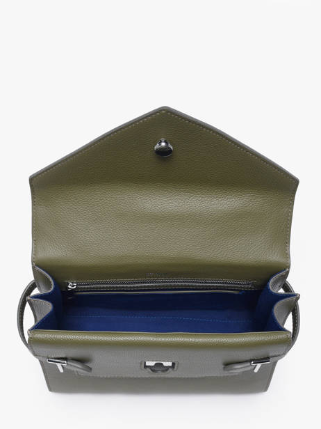 Cross Body Tas M Emilie Grainé Leder Le tanneur Groen emily TEMI1014 ander zicht 3