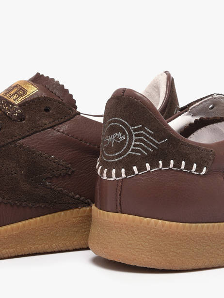 Sneakers Uit Leder Semerdjian Bruin women ZADIK ander zicht 2