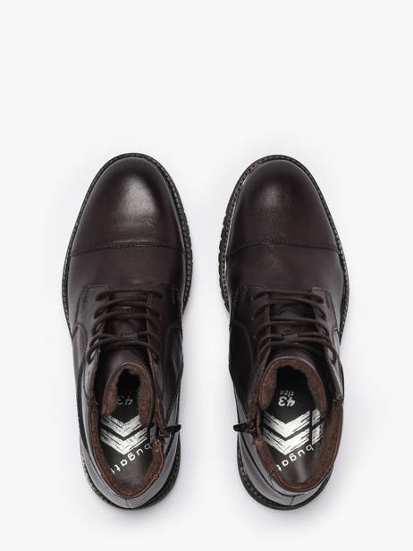 Enkellaarzen Uit Leder Bugatti Bruin men 41006400 ander zicht 3